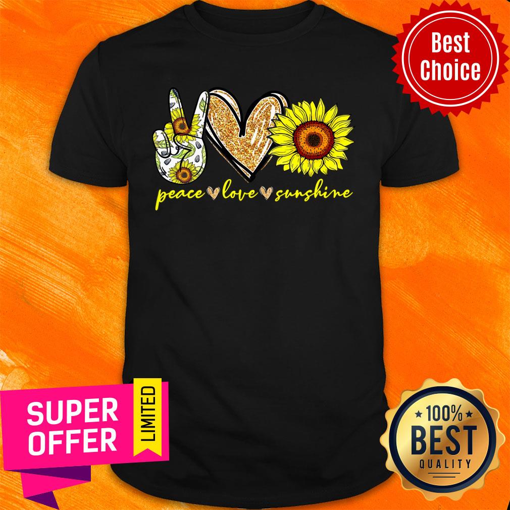 Peace Love Sunshine Sunflower Shirt