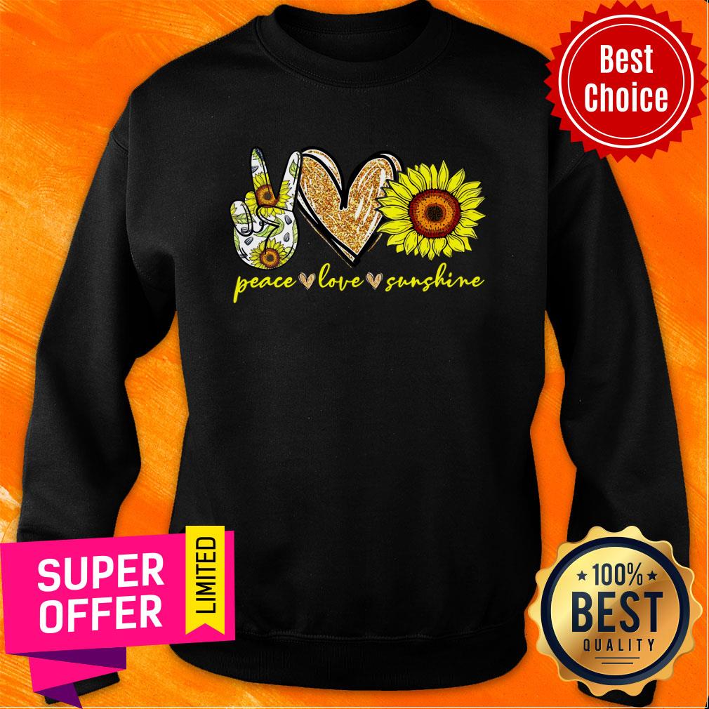 Peace Love Sunshine Sunflower Shirt - Image 4