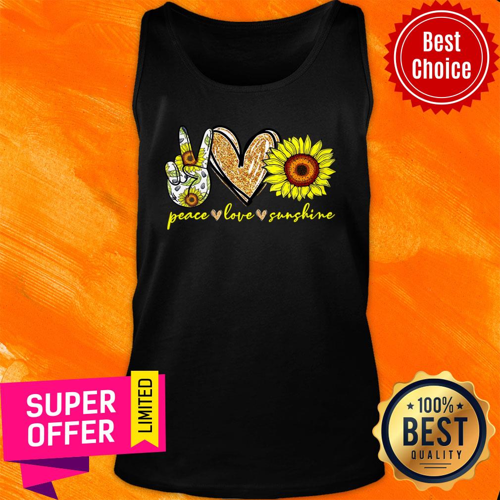 Peace Love Sunshine Sunflower Shirt - Image 3
