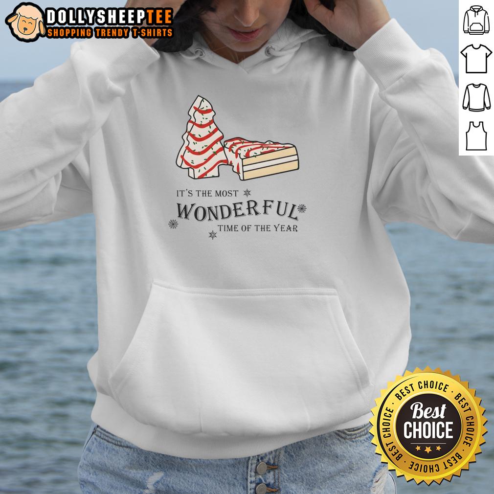 Nice Christmas Tree Cake It's The Most Wonderful Time Of The Year T-Shirt - Image 2