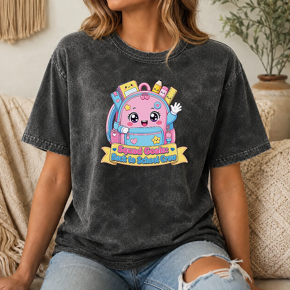Hot Premium Back To School Squad Kawaii For Kids Shirt - Image 8
