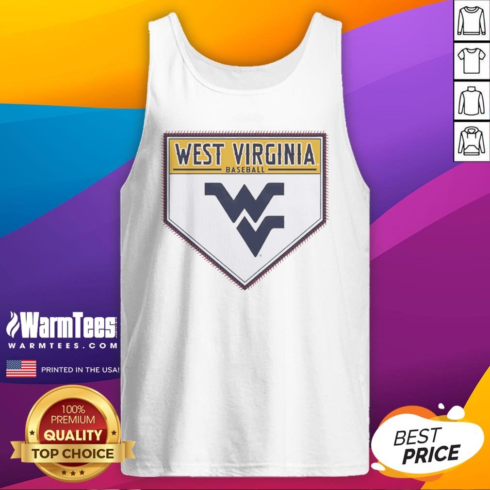 Top West Virginia Baseball Mountaineers Home Plate Logo Shirt - Image 5