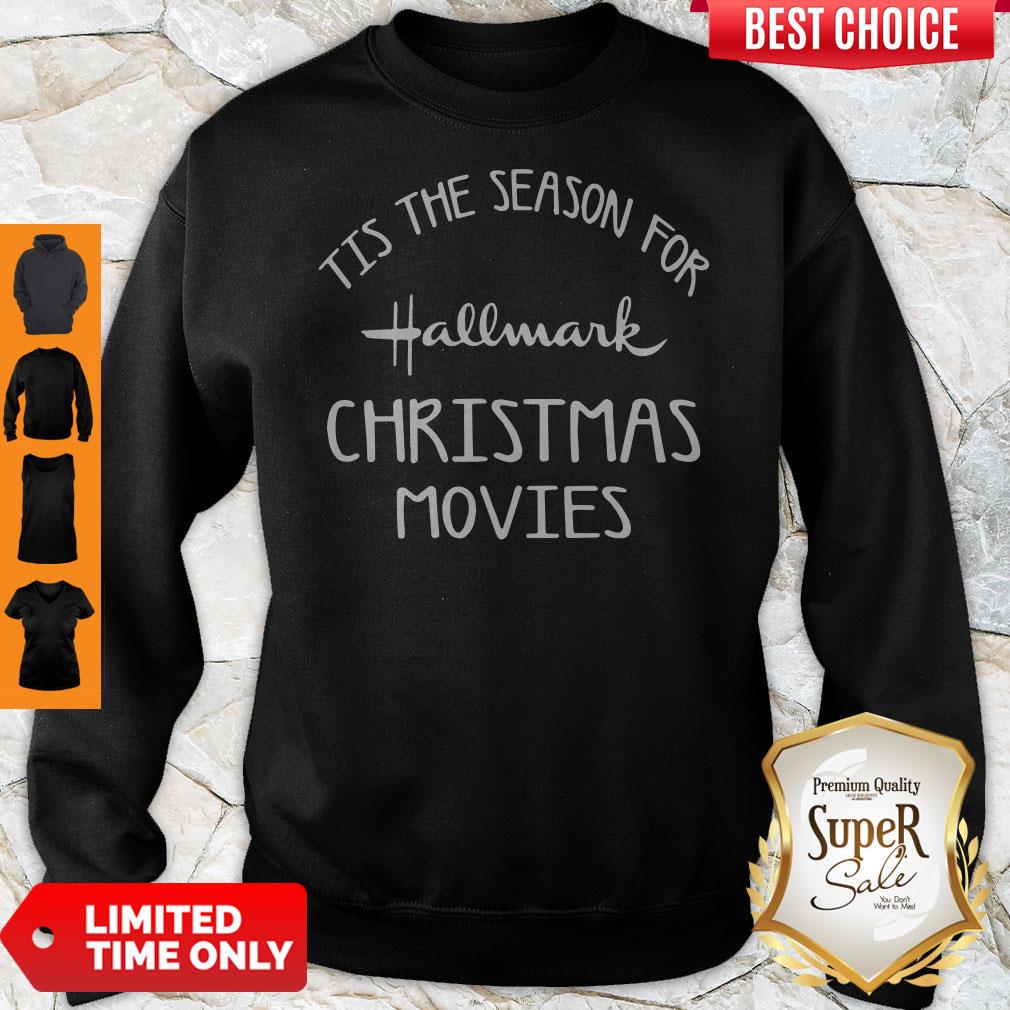 Tis The Season For Hallmark Christmas Movies Holiday Movie Shirt - Image 5