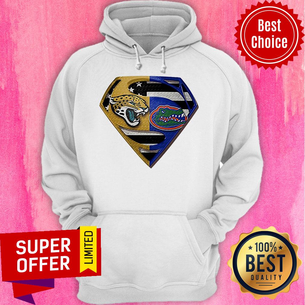 Official Superman Jacksonville Jaguars And Florida Gators Shirt - Image 3