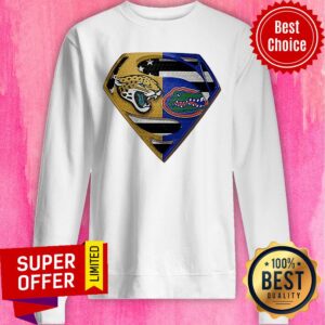 Alternative view of Official Superman Jacksonville Jaguars And Florida Gators Shirt