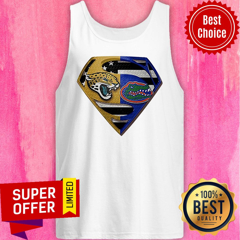 Official Superman Jacksonville Jaguars And Florida Gators Shirt - Image 5