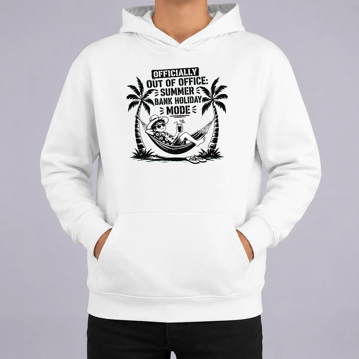 Original Pretty Summer Bank Holiday Stencil For Relaxed Vibes Shirt - Image 5