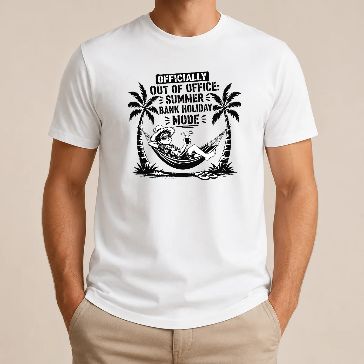 Original Pretty Summer Bank Holiday Stencil For Relaxed Vibes Shirt