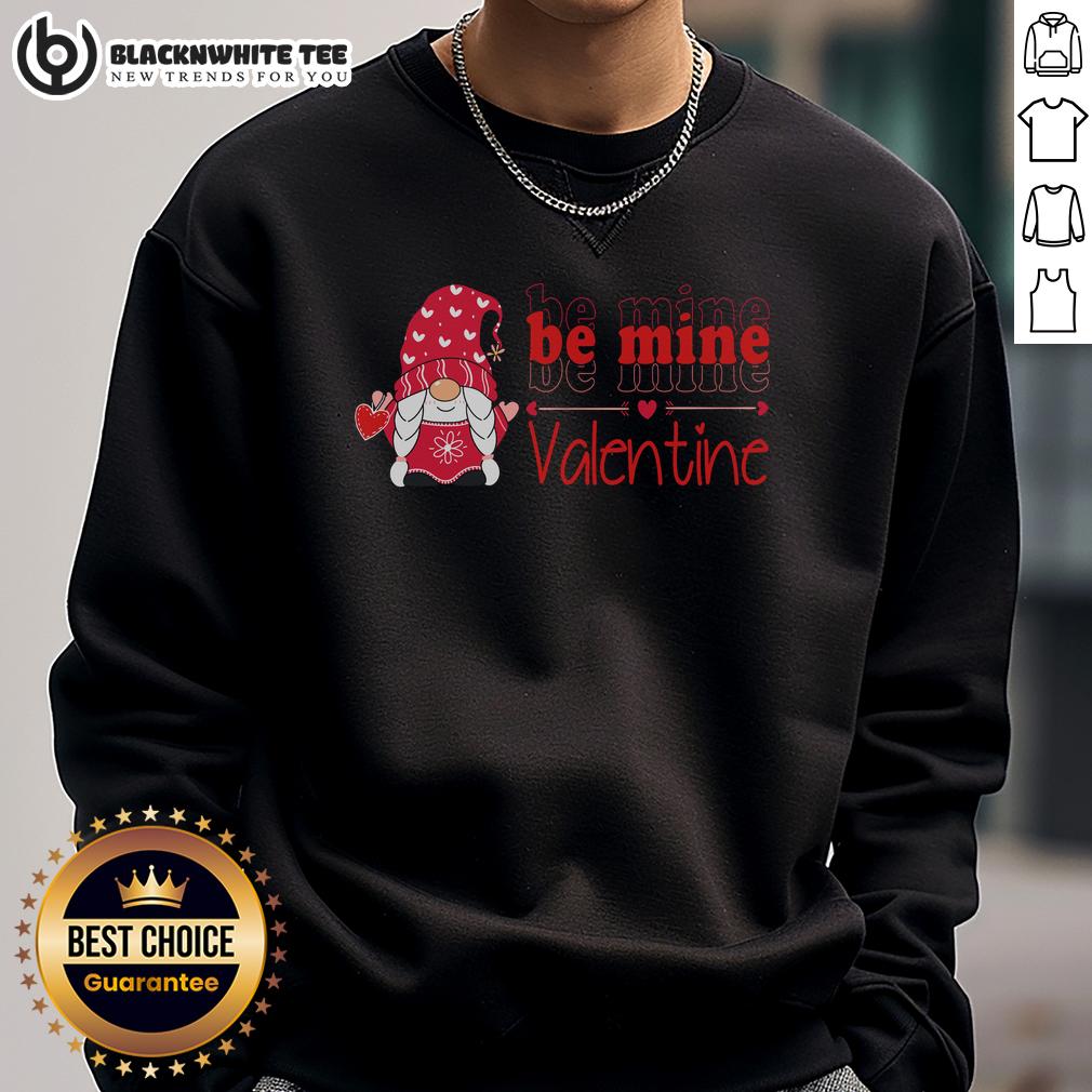 Awesome Be Mine Valentine Gnome Cute Love Heart Valentine's Day T-Shirt - Image 5
