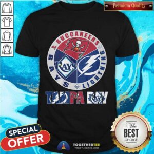 Official Tampa Bay Lightning Tampa Bay Buccaneers Tampa Bay Rays T-Shirt