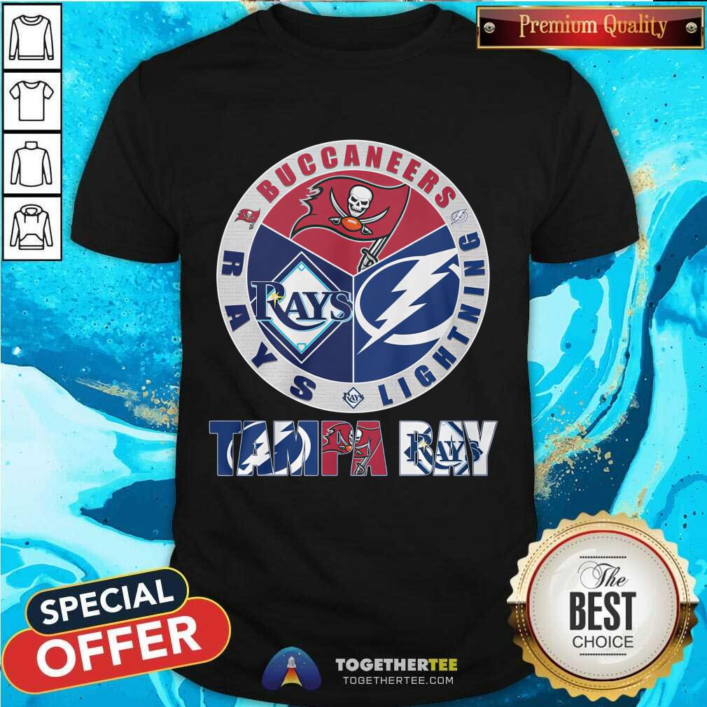 Official Tampa Bay Lightning Tampa Bay Buccaneers Tampa Bay Rays T-Shirt