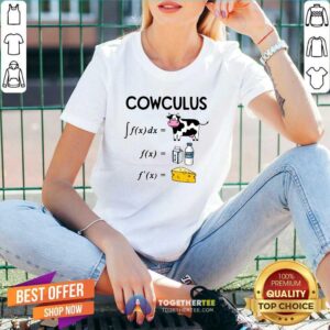 Alternative view of Premium Cowculus Calculus Math Milk Cheese Shirt