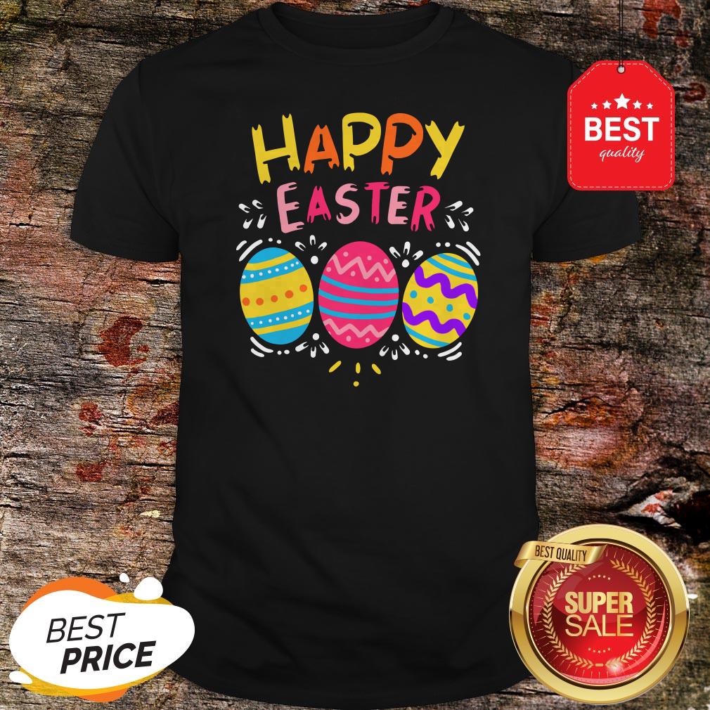 Colorful Eggs Happy Easter Day Shirt
