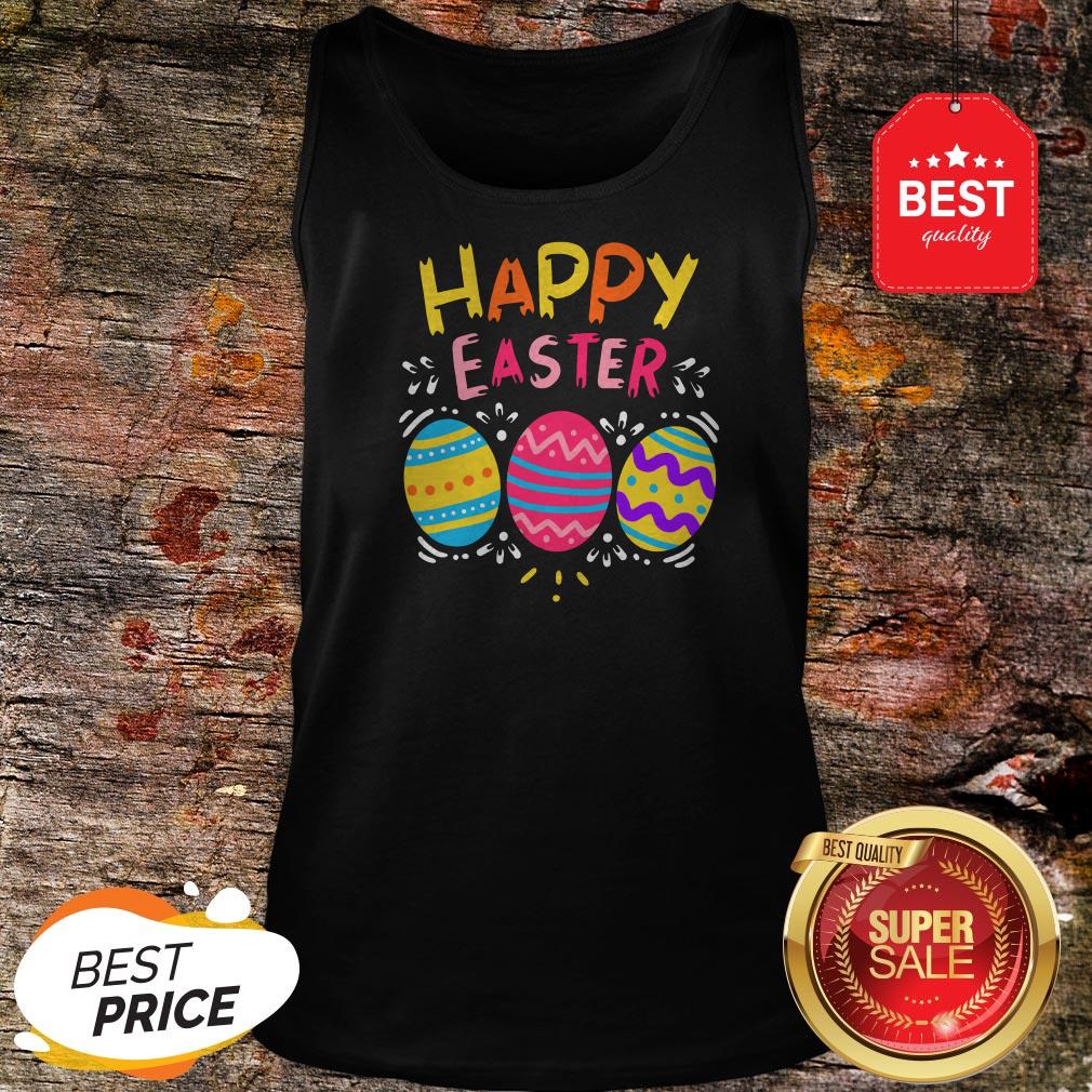 Colorful Eggs Happy Easter Day Shirt - Image 3