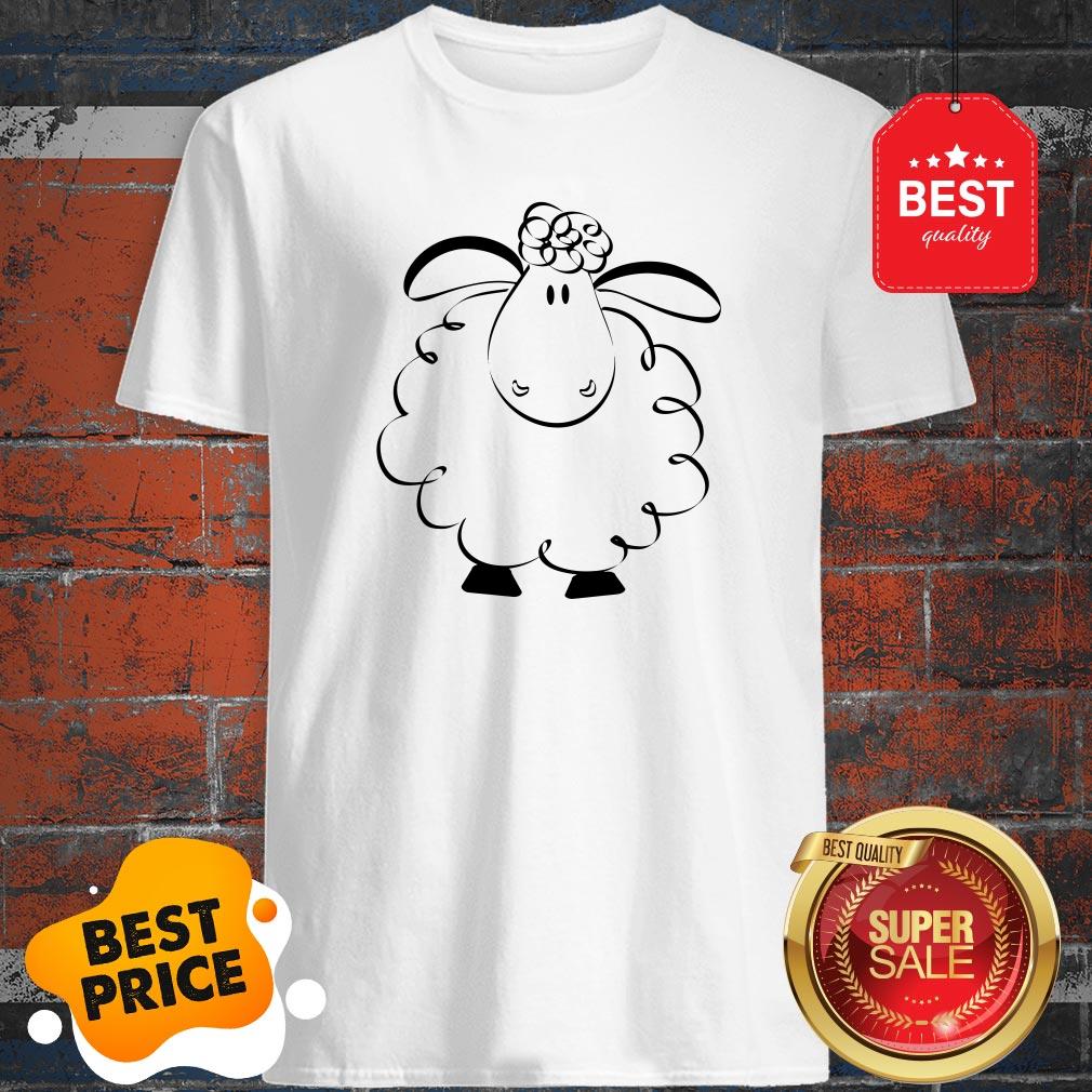 Cute Male White Sheep Couple Shirt