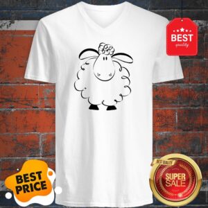 Alternative view of Cute Male White Sheep Couple Shirt