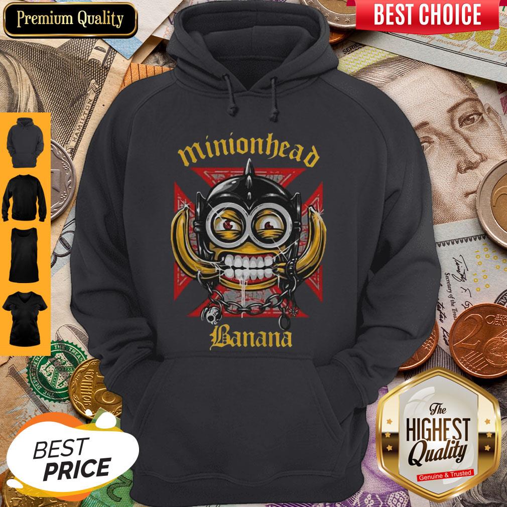Minionhead Banana Mashup Motrhead Shirt - Image 3