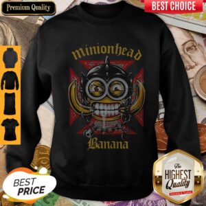 Alternative view of Minionhead Banana Mashup Motrhead Shirt