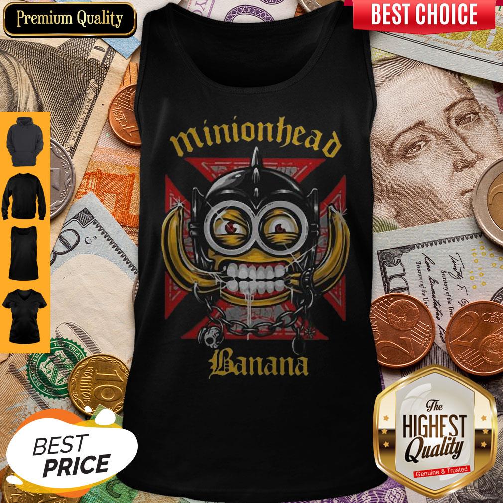 Minionhead Banana Mashup Motrhead Shirt - Image 5