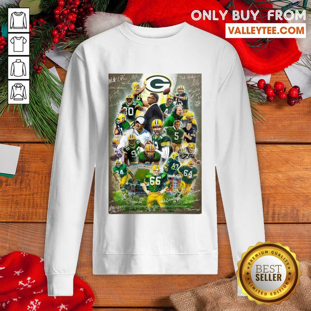 Pretty Green Bay Packers Team FootballPlayers 2021 Signatures Shirt - Image 5