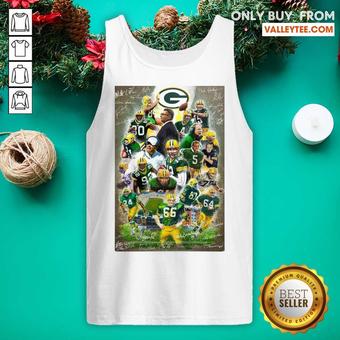 Pretty Green Bay Packers Team FootballPlayers 2021 Signatures Shirt - Image 4