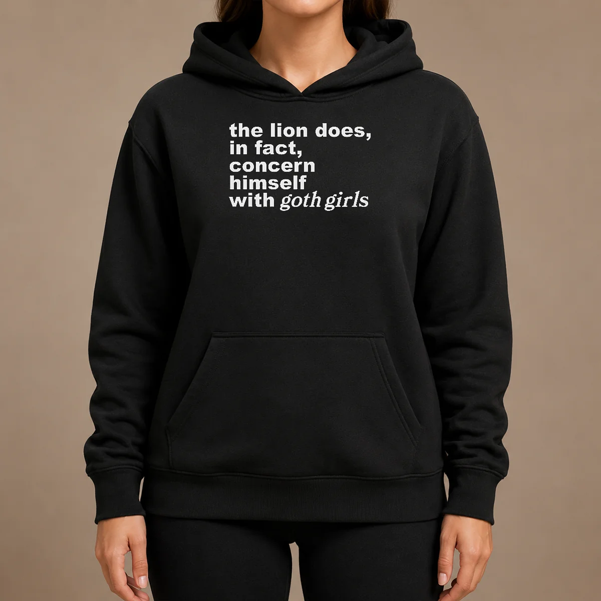 Pretty The Lion Does In Fact Concern Himself With Goth Girls Shirt - Image 5