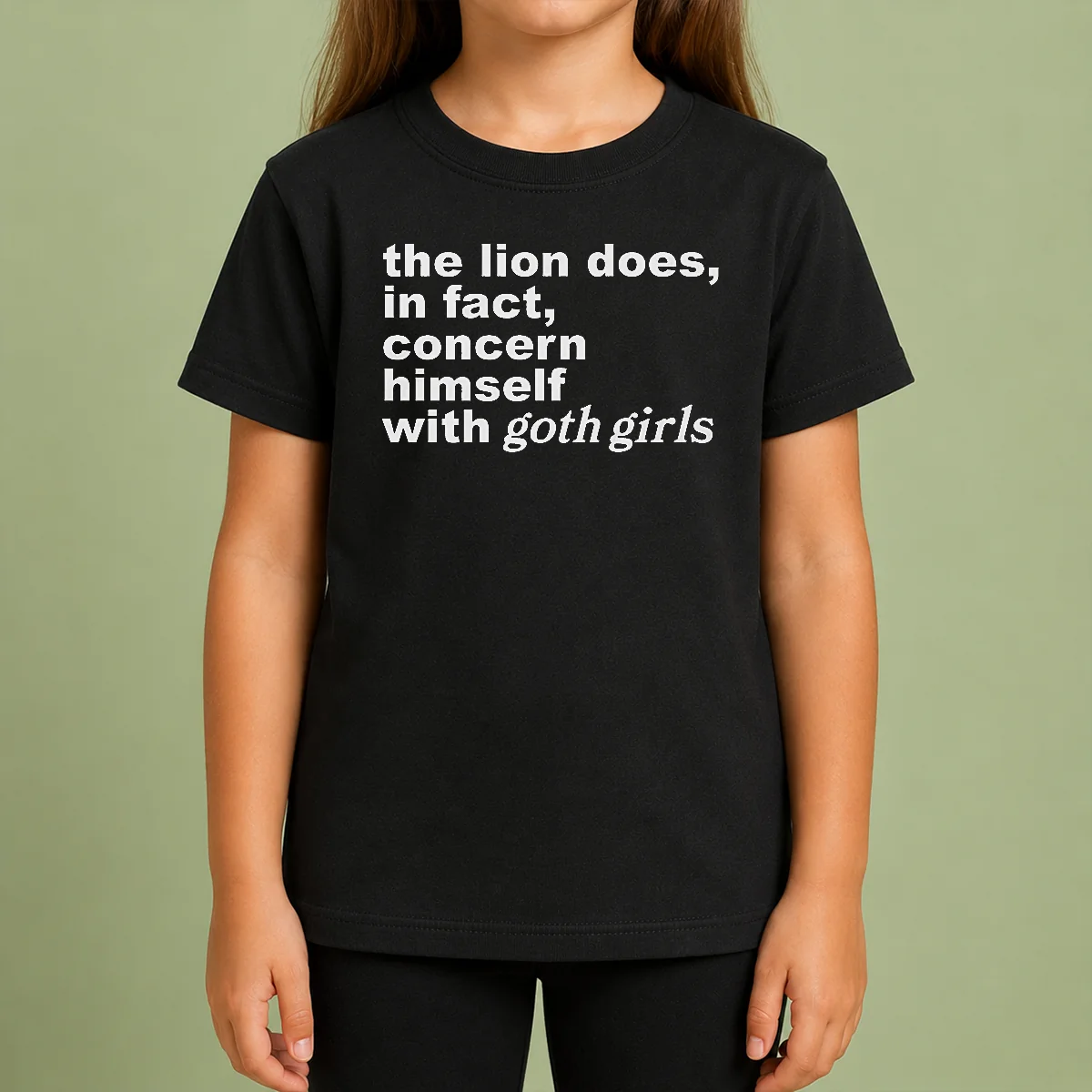 Pretty The Lion Does In Fact Concern Himself With Goth Girls Shirt - Image 9