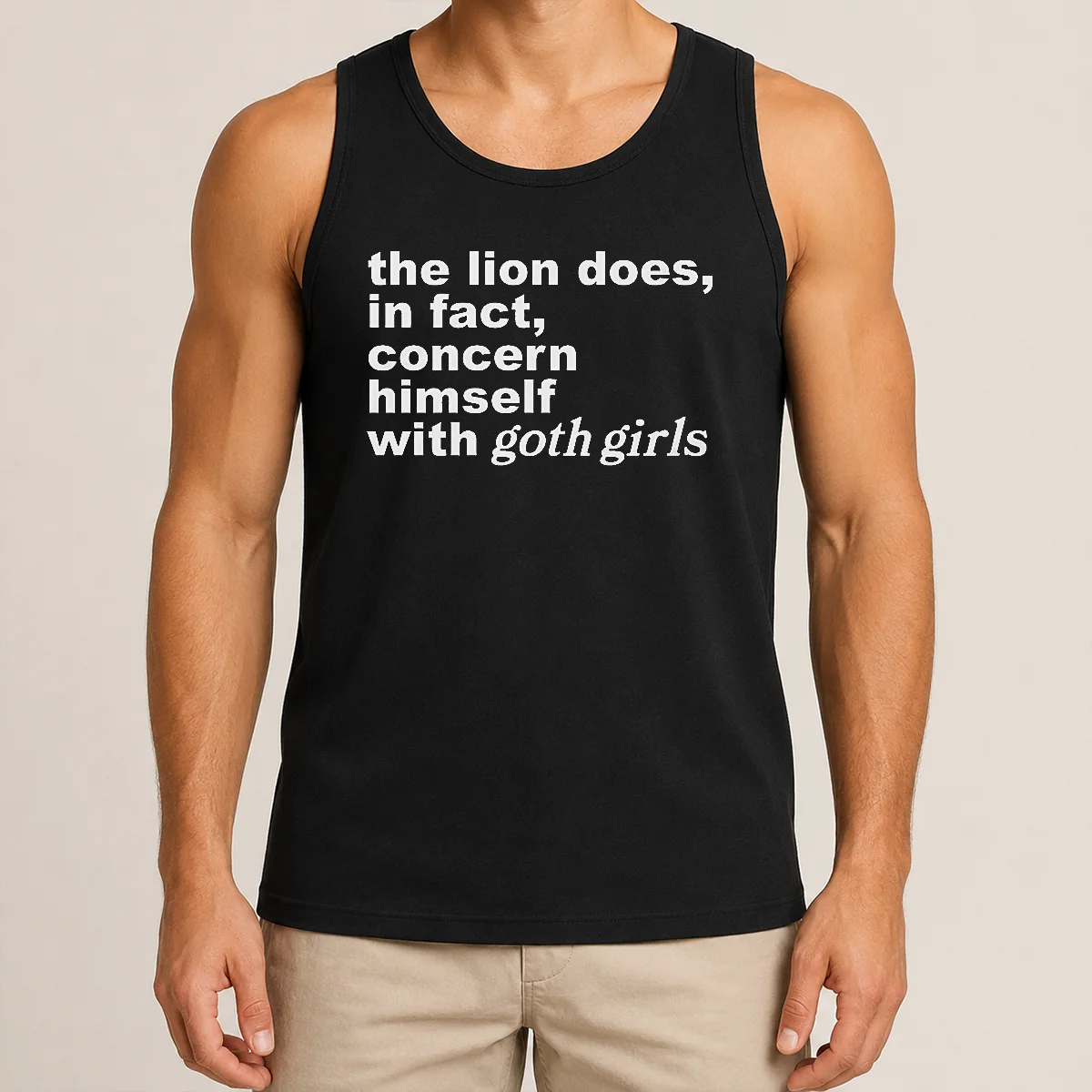 Pretty The Lion Does In Fact Concern Himself With Goth Girls Shirt - Image 3
