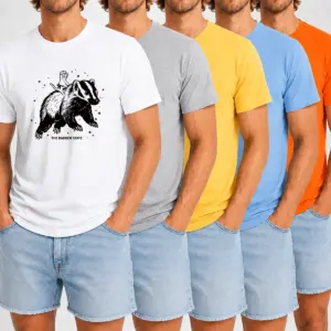 Alternative view of Nice Gary Riding Badger Ivory Heavyweight Shirt