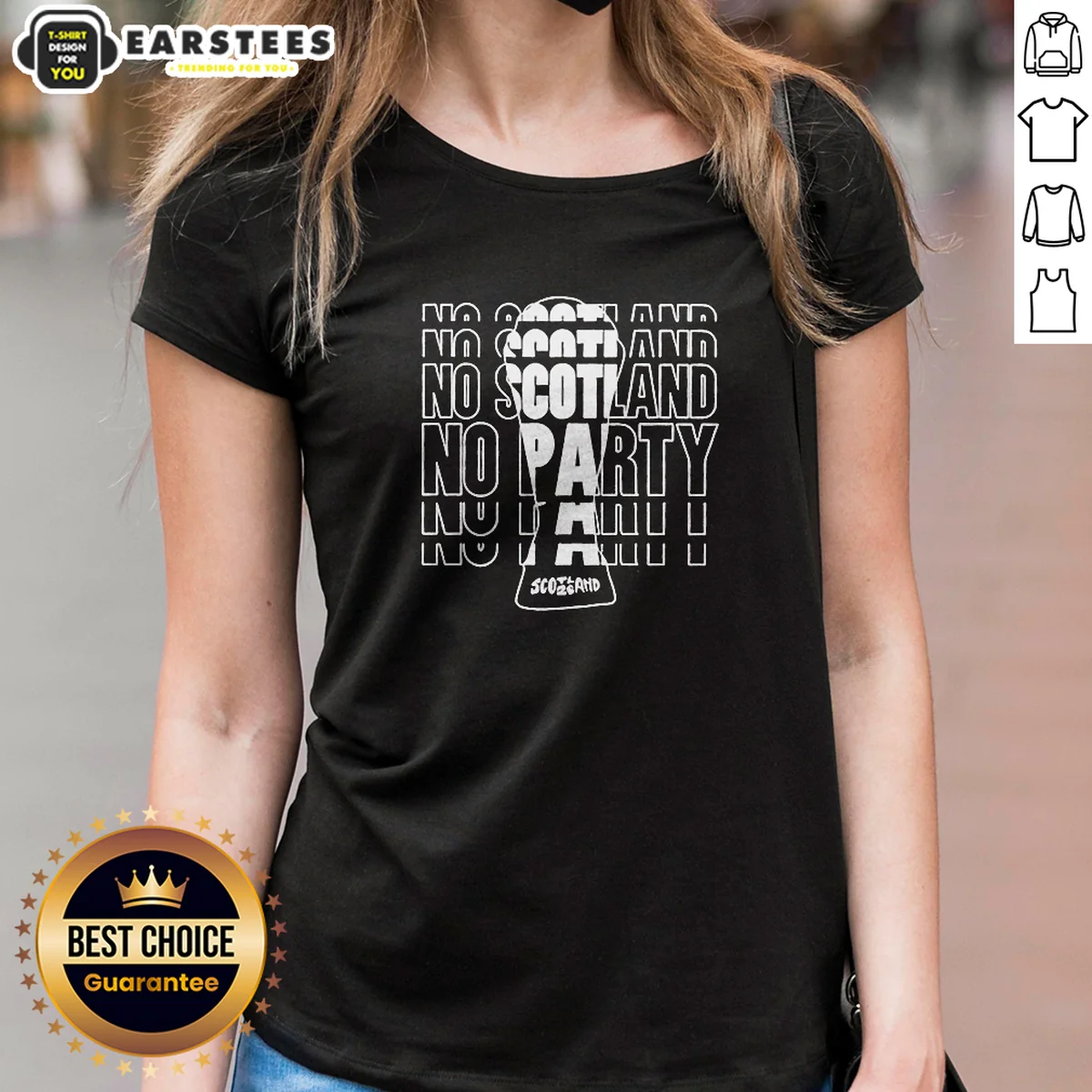 Top No Scotland No Party Scotland Shirt - Image 2