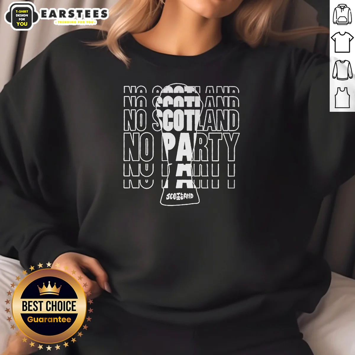 Top No Scotland No Party Scotland Shirt - Image 4