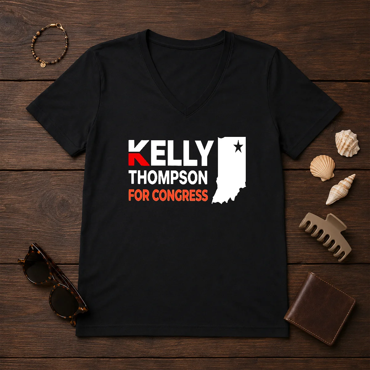 Awesome Kelly Thompson For Congress Shirt - Image 2