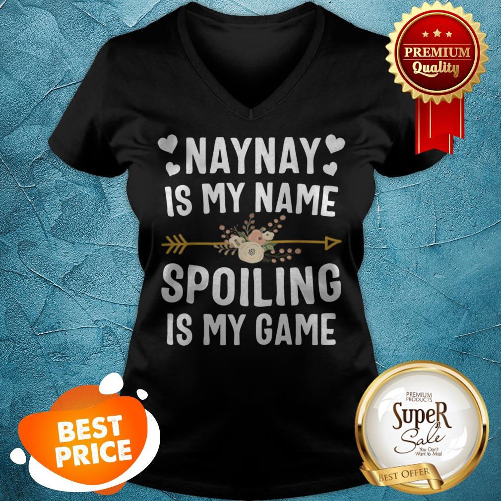 Official Naynay Is My Name Spoiling Is My Game Mothers Day Shirt - Image 5