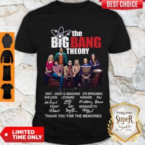 Hot The Bigbang Theory 2007 2020 12 Seasons 279 Episodes Shirt