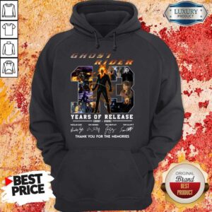 Alternative view of Top Ghost Rider 13 Years Of Release 2007-2020 Thank You For The Memories Signatures Shirt