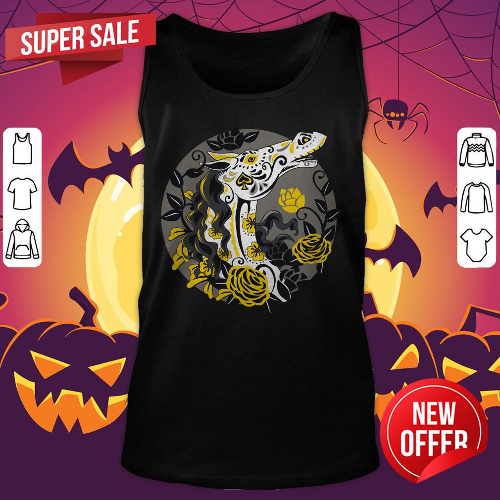 Day Of The Dead Sugar Skull Horse Día De Los Muertos Shirt - Image 5