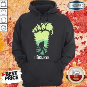 Alternative view of Official Bigfoot I Believe Shirt