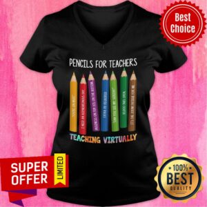 Alternative view of Pencils Color For Teachers Teaching Virtually Shirt