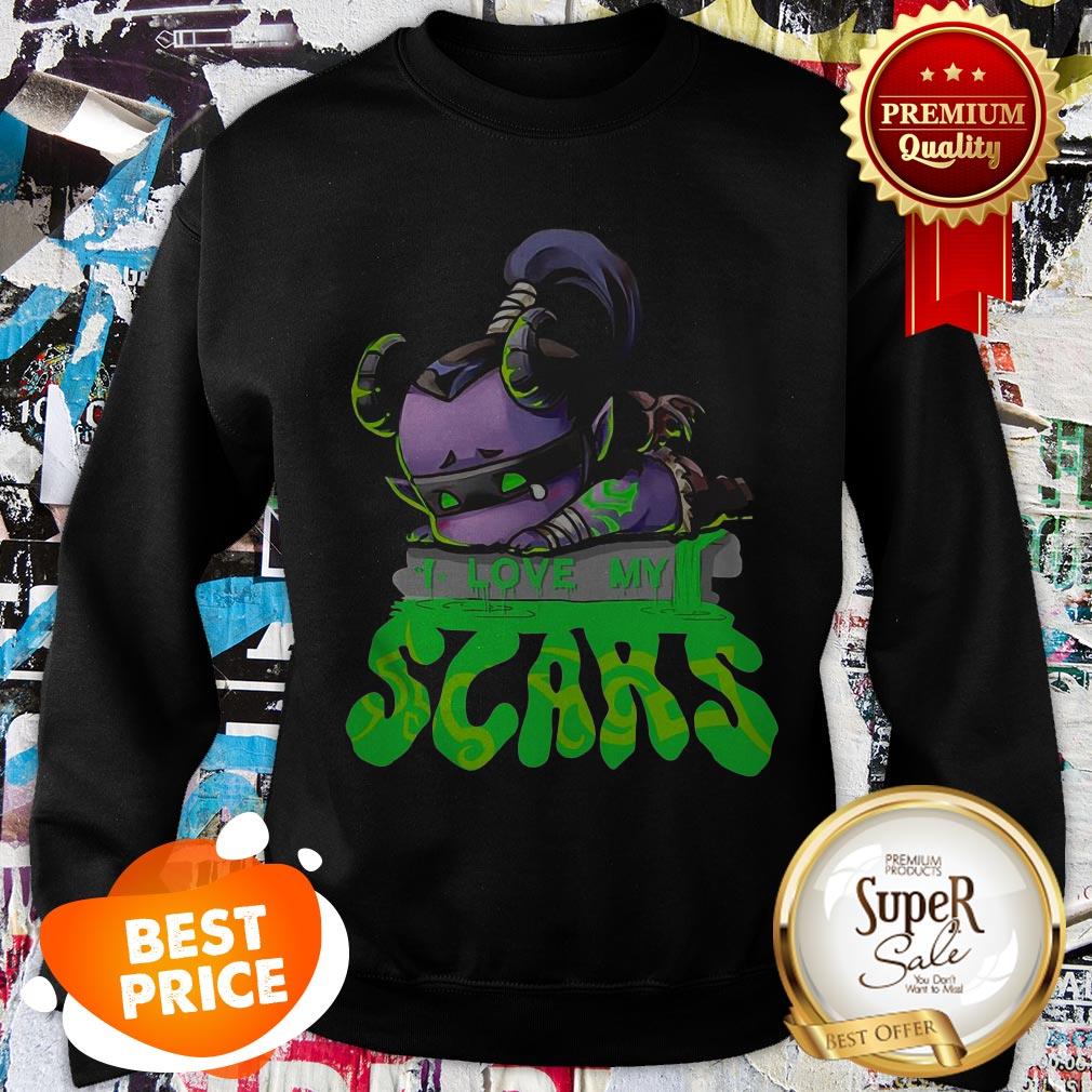 Nice Illidan Stormrage Chibi I Love My Scars Shirt - Image 3