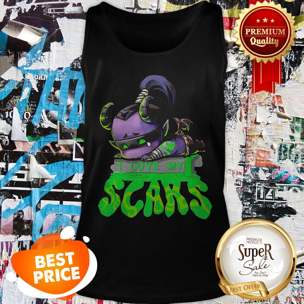 Nice Illidan Stormrage Chibi I Love My Scars Shirt - Image 4