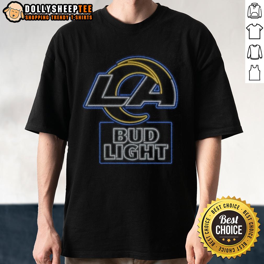 Nice Bud Light Los Angeles Rams T-Shirt