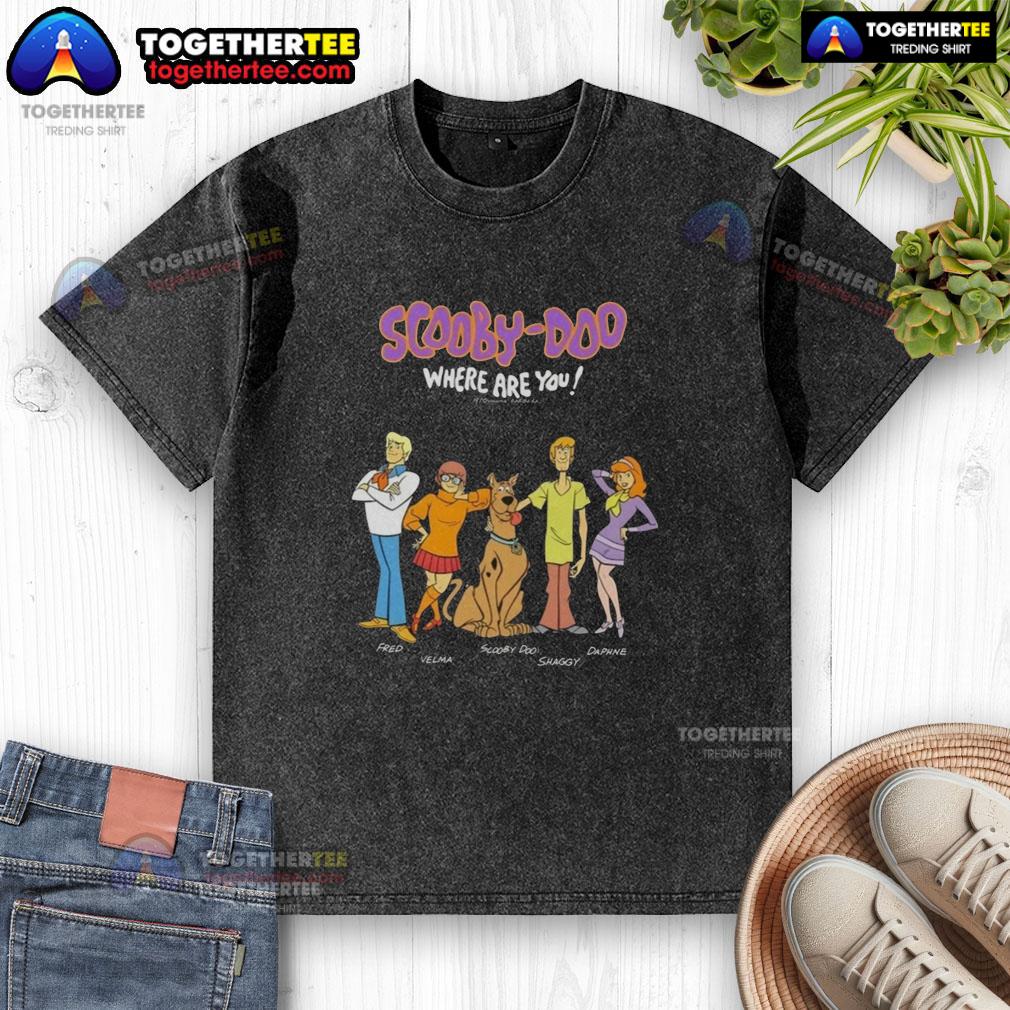 Official Scooby-Doo Where Are You 1970 Shaggy Fred Daphne Velma Cartoon T-Shirt - Image 6