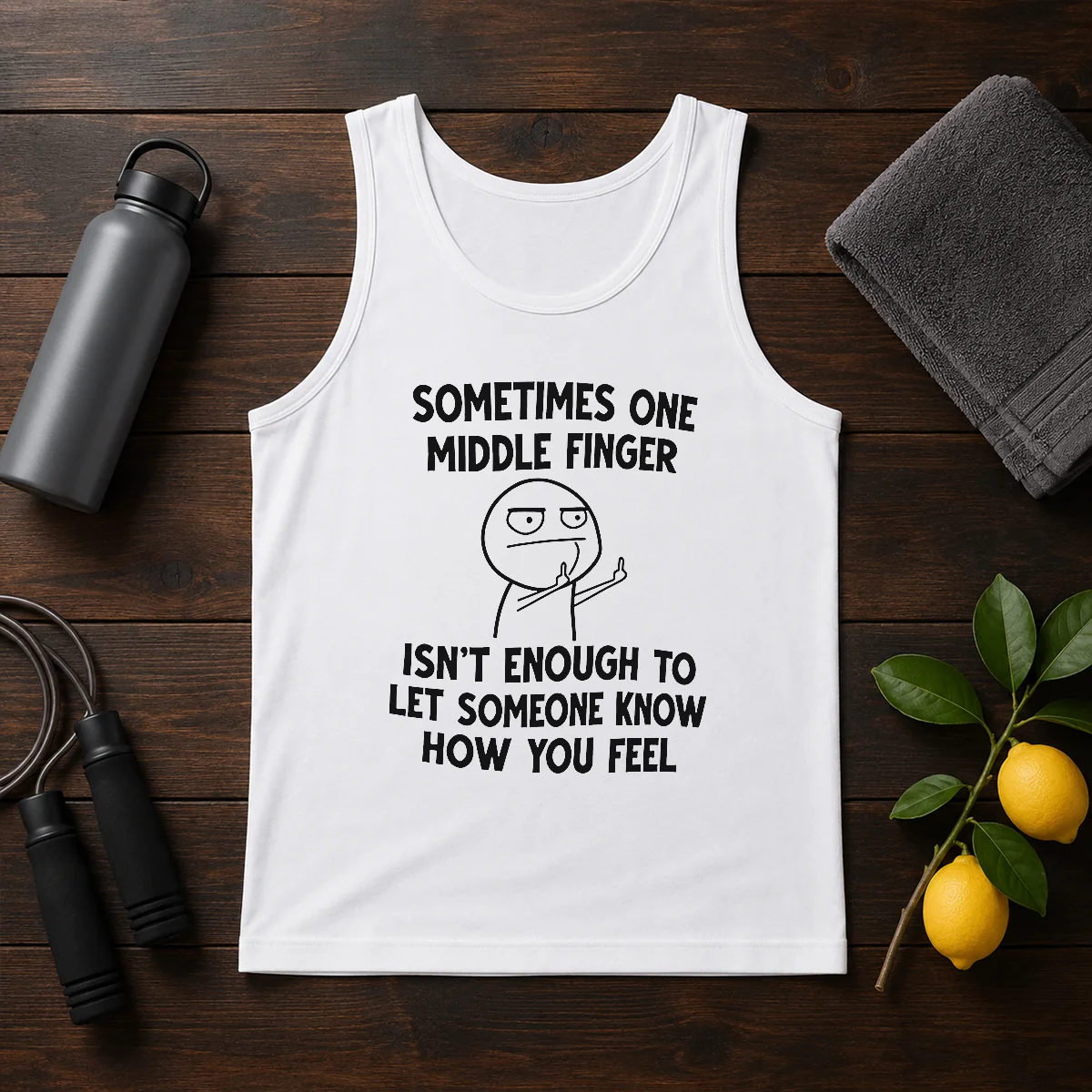 Good Sometimes One Middle Finger Isn'T Enough To Let Someone Know How You Feel Shirt - Image 3