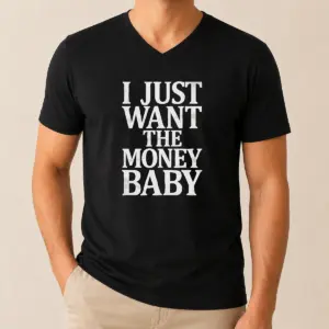 Alternative view of Awesome I Just Want The Money Baby Shirt