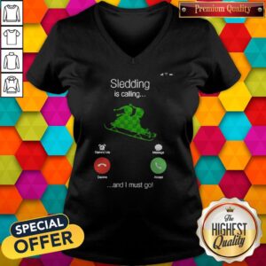 Alternative view of Sledding Is Calling And I Must Go Shirt