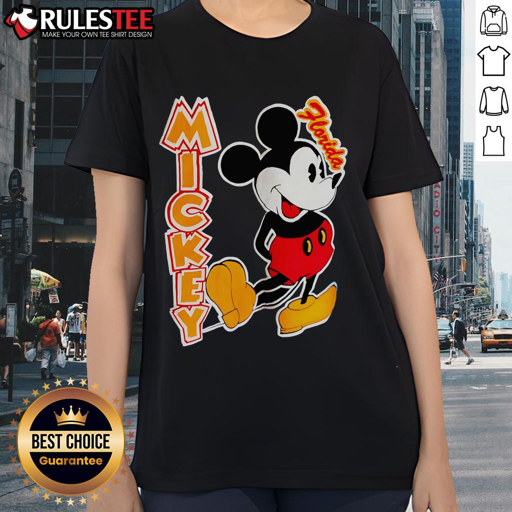 Funny Mickey Florida Cartoon T-Shirt - Image 3