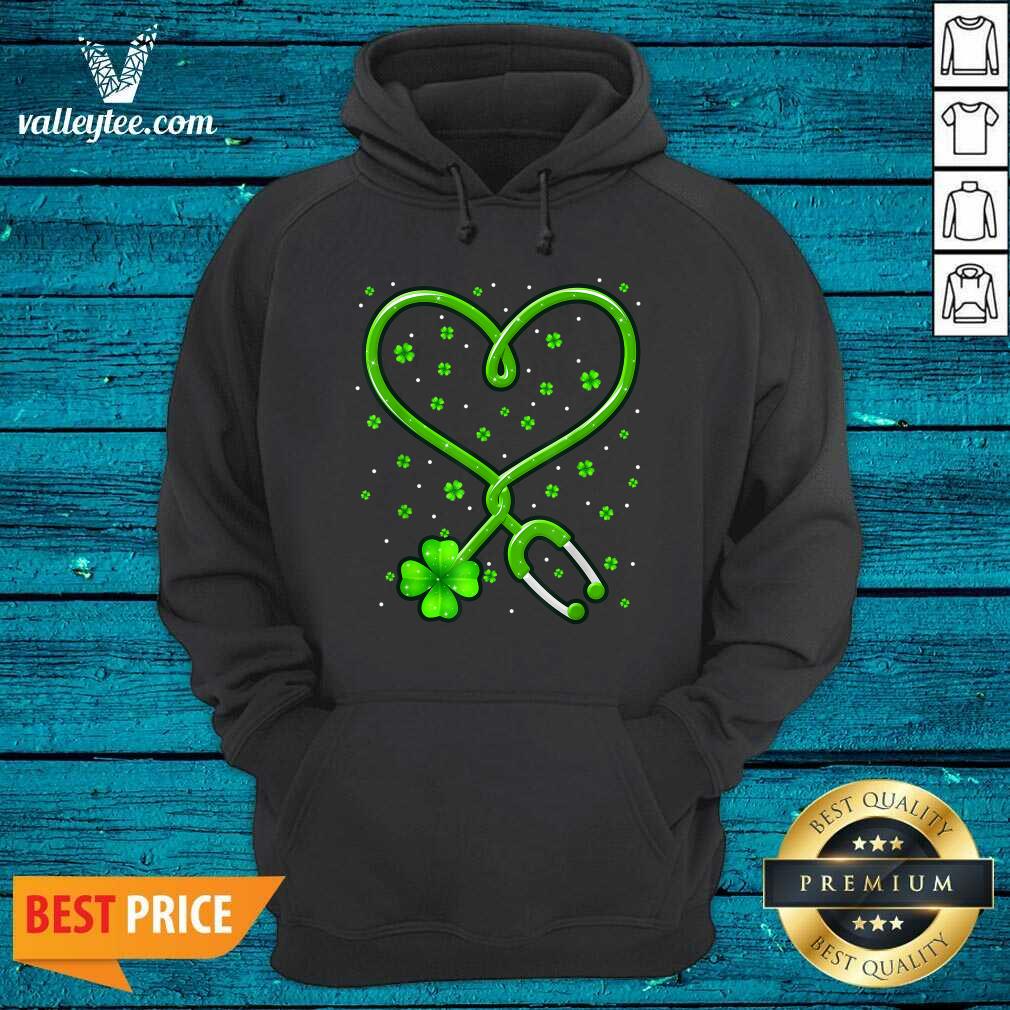 Attractive Nurse Shamrock St Patricks Day Shirt - Image 2