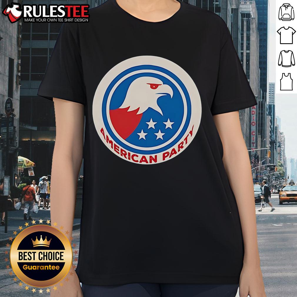 Premium Elon Musk American Party Eagle Logo T-Shirt - Image 3