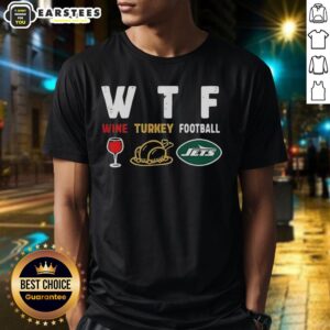 Premium Wine Turkey New York Jets Football Thanksgiving T-Shirt