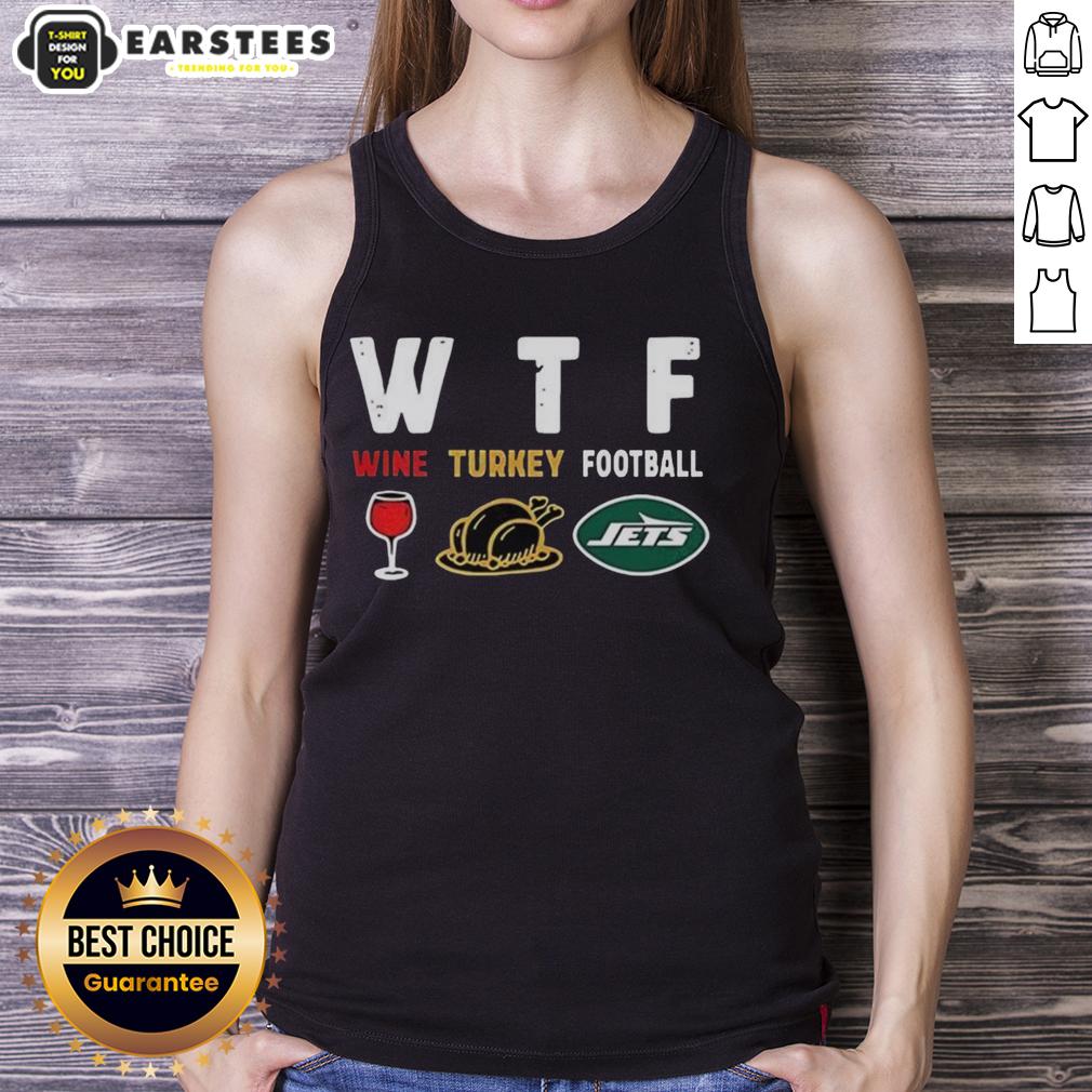 Premium Wine Turkey New York Jets Football Thanksgiving T-Shirt - Image 4